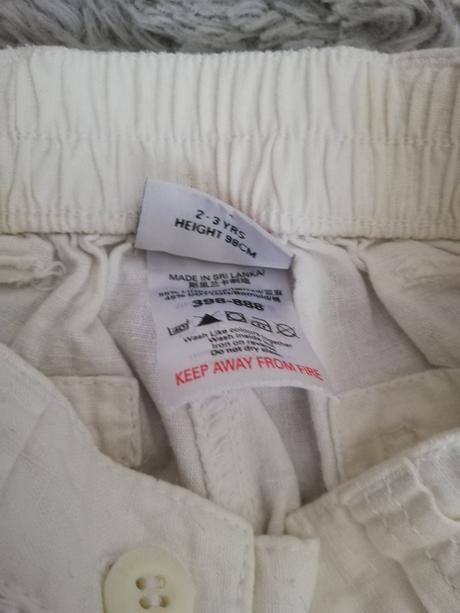 Ľanové nohavice next 2-3 roky, next,98