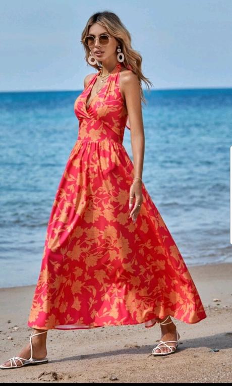 Šaty dlhé vzorované poštovné zdarma, l / m / s / xs