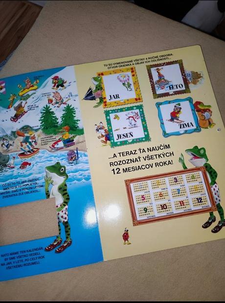 Detský kalendár 12 mesiacov kniha, 