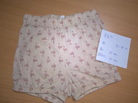 Plameniakove kratasky hm 86 12-18 m, h&m,86