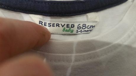 Krásne kvalitné biele tričko s dlhým rukávom, reserved,68