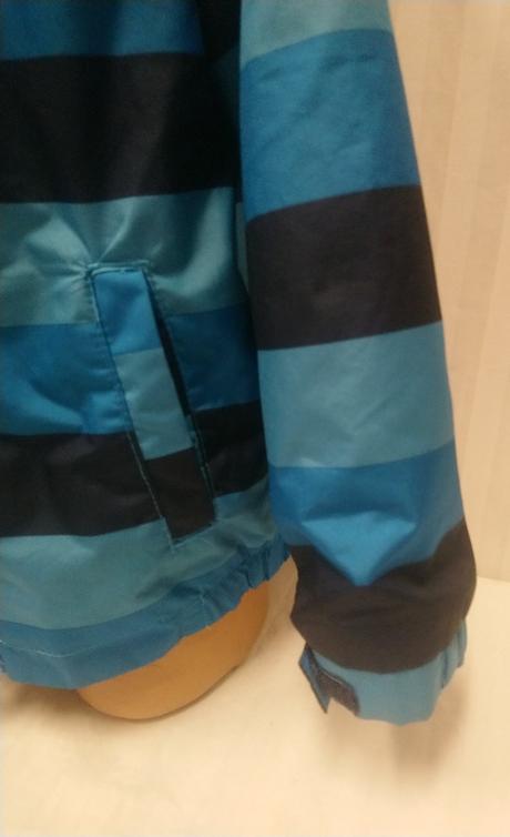 Modrá nepremokavá thermo bunda, poco piano 110/116, 116