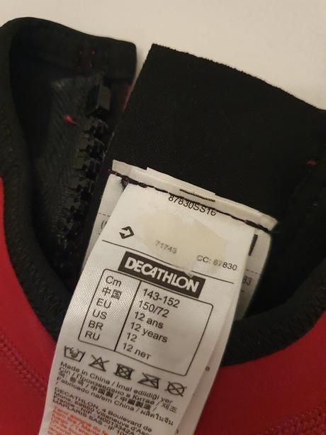 143 až 152 neopren tribord decathlon 1,5 mm,