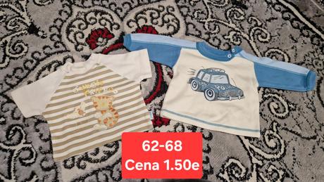 Tričká 3+6m, 68