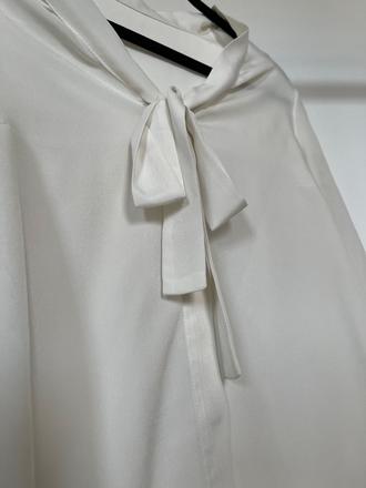 Biela blúzka s mašľou, s