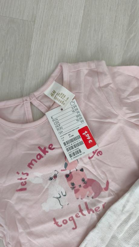 Dievčenské tričká a sveter 80, h&m,80