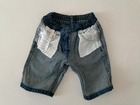 Kraťasy rifľové bavlnené, 98