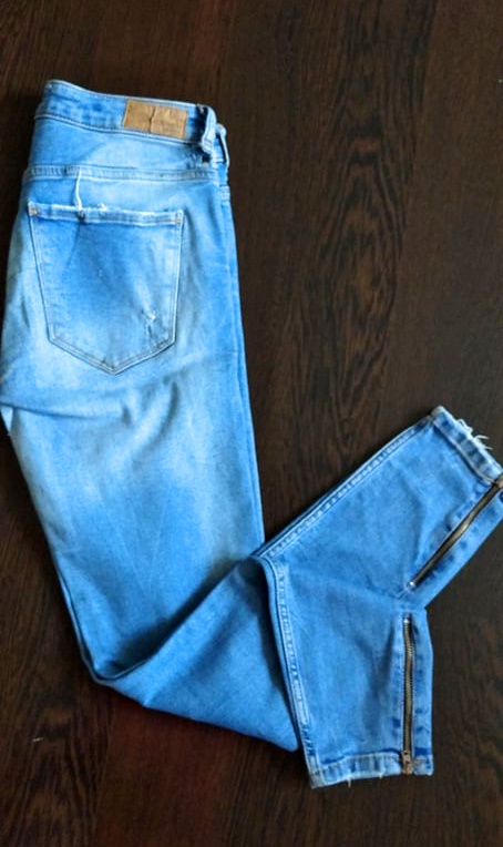 Trendy rifle so zipsíkmi na členkoch, gina,m