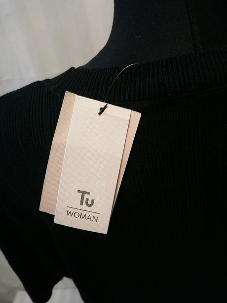 Dámsky čierny pulóvrikový top, tu woman, xxl