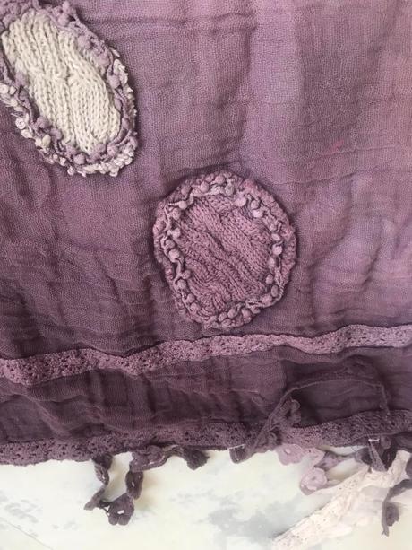 Vintage šatka na krk, xl