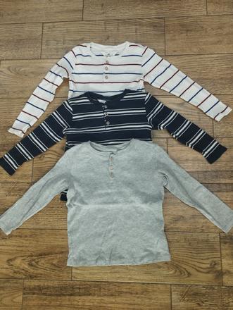 3x tričko, h&m,110
