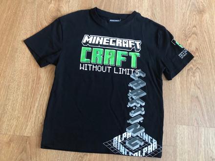 Tričko minecraft, top stav, 134