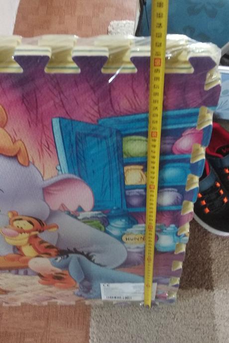 4ks penová kocka (puzzle) - koberec, 