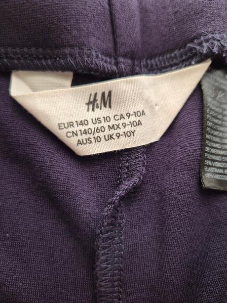 Tmavomodré elastické nohavice h&m 140, h&m,140