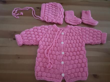 Súprava svetrík čepček a ponožky, 68