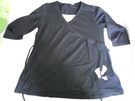 Tehotenská tunika s potlačou nožičiek, m