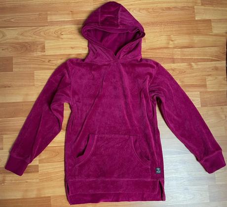 Mikina / hoodie velúrová, 146