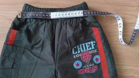 Vyteplené šušťakové nohavice, frog,116