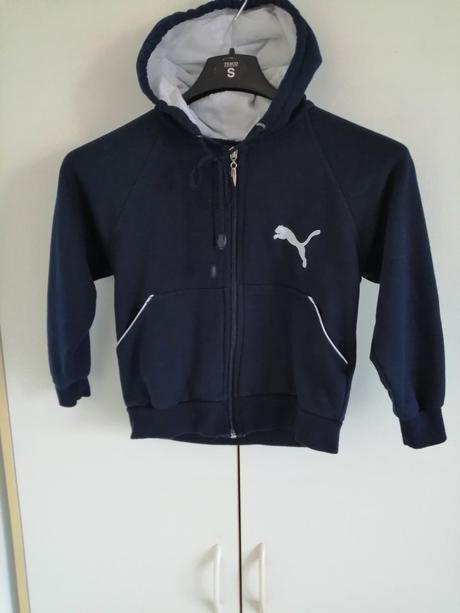 Mikinka pre chlapcov, tmavomodra, vel. 116, puma,116