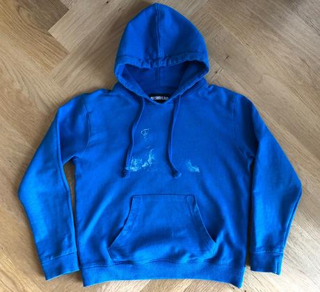 Kapucňová mikina v žiarivej modrej, 122