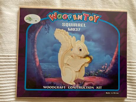 3d puzzle skladačka veverička, 