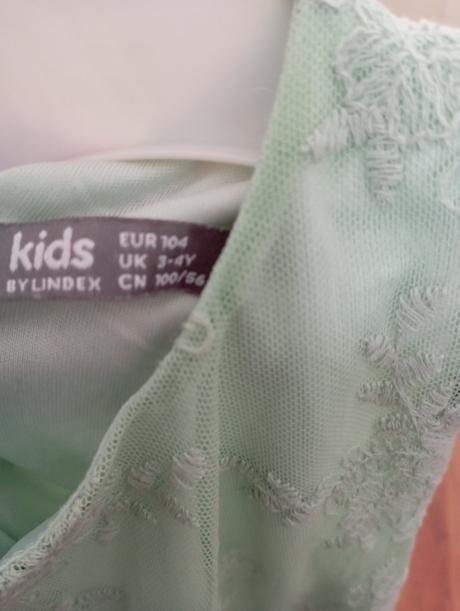 Šaty čipkované mentolová, lindex,104