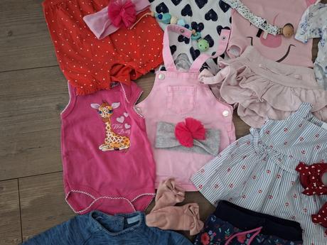 Letný balík pre dievčatko 0-3 mesiace, 50–62