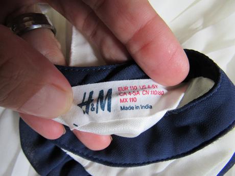 Slávnostné šatičky, h&m,110