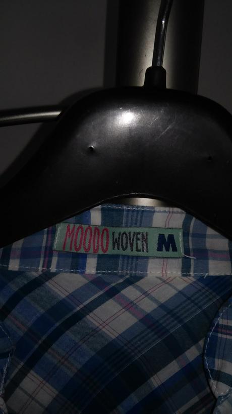 Karovana modra bluzka, m