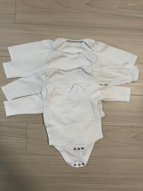 Biele body 4ks, f&f,56