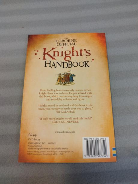 Usborne official knight's handbook nsu23,