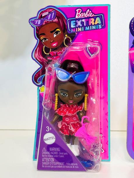 Barbie extra mini bábiky 8,5cm - 3ks, 