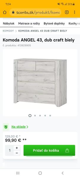 Reálna fotka komody