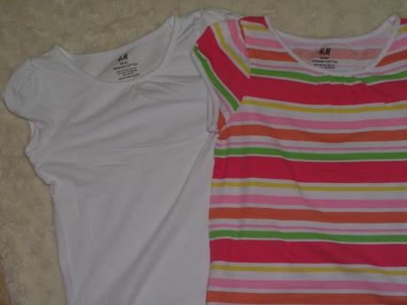 2 x tričko z bavlny, h&m,110