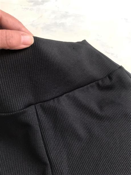 Rozšírené nohavice s vysokým pásom, l