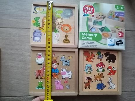 Drevené pexeso lesné zvieratká, 