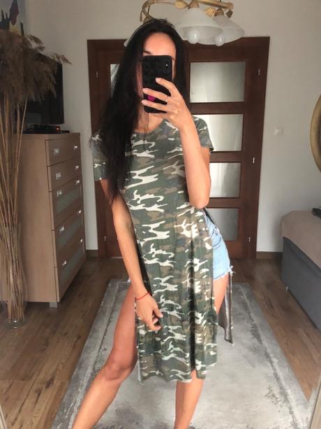 Maskáčová tunika/ tričko, s