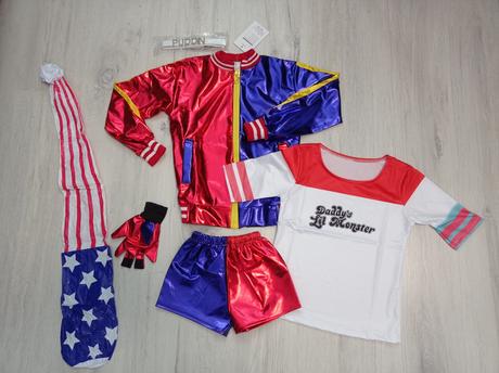 Harley quinn, joker veľkosť 116 na 5/6 rokov,