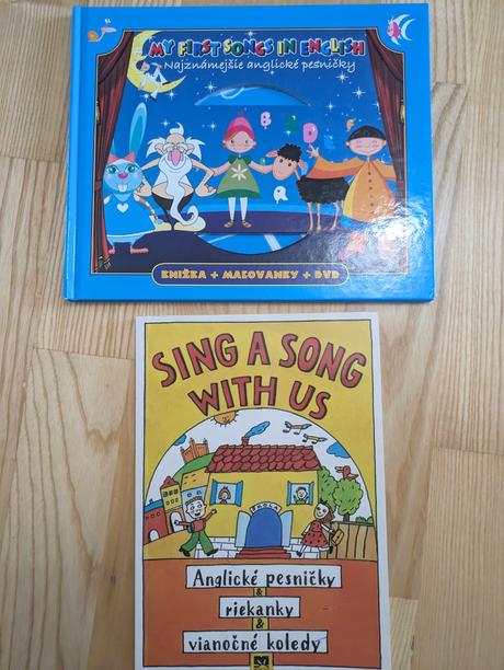 Detské knihy s anglickými pesničkami,