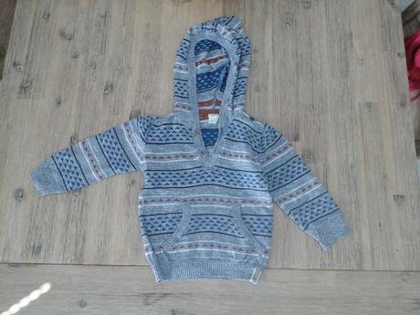 Sveter s kapucnou, h&m,80