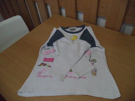 Veselé biele párty tričko s dlhým rukávom,kidsclub, 110