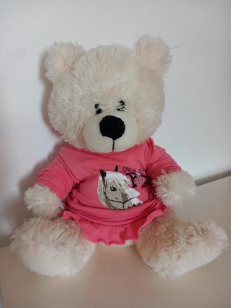 Starší plyšový medvedík 28 cm,
