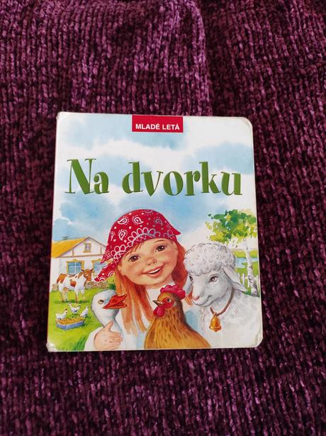 Na dvorku krásne ilustrovaná kniha,