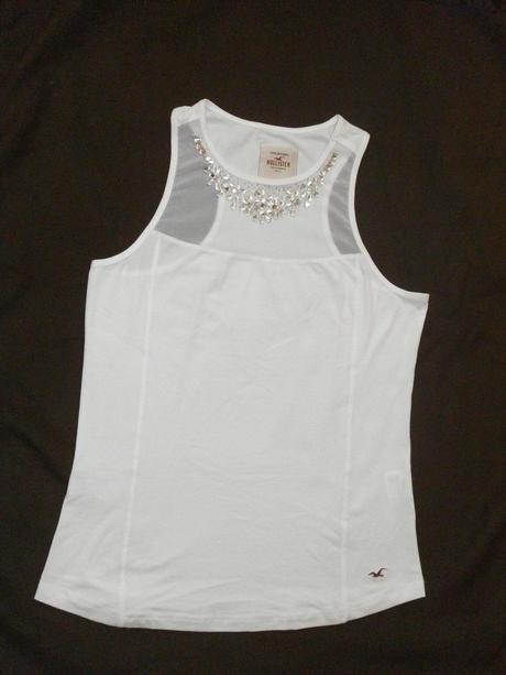 Biele módne tričko zn. hollister, hollister,m