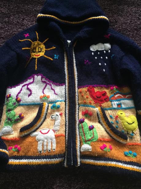 Farebny pleteny svetrik, 110