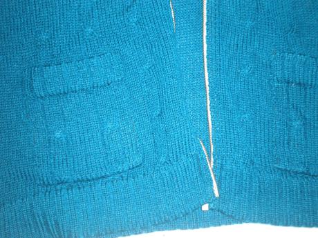 Tyrkysový sveter, s