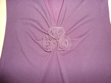 Fialove spoločenské šaty, m