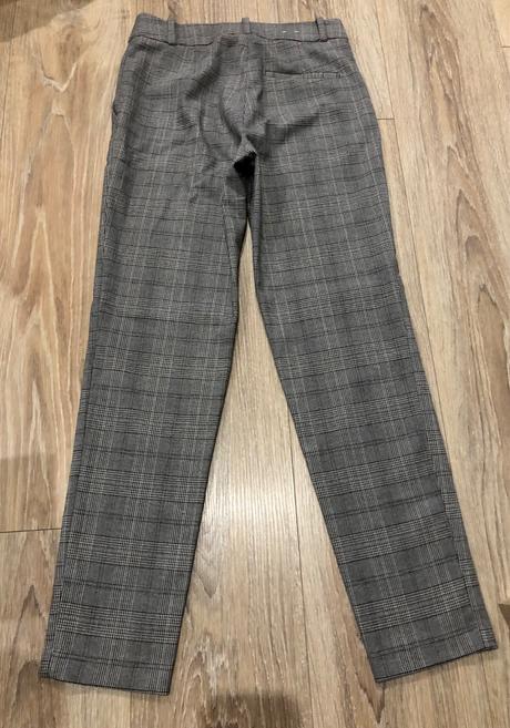 Kárované nohavice, h&m,xs