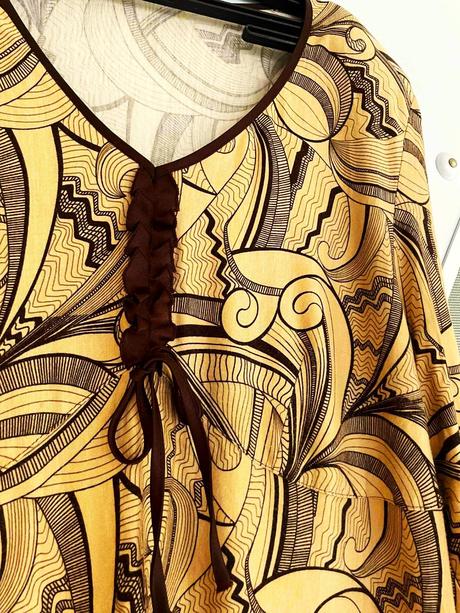 Luxusné tričko /tunika na šnurovanie, xl