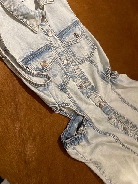 Riflove saty s výrezmi, zara,164